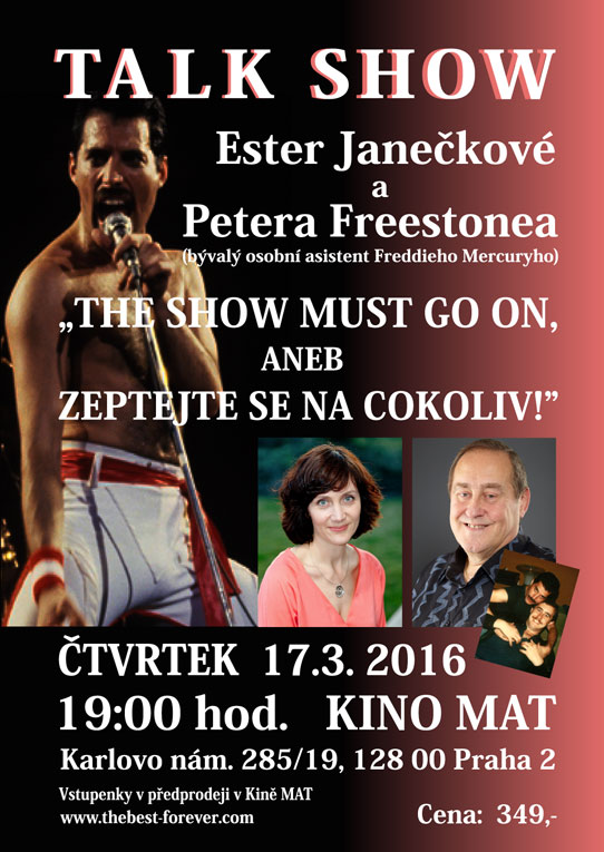 Talk show Ester Janečkové a Petera Freestonea